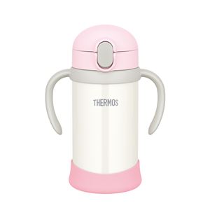 【12個セット】 サーモス まほうびんのベビーストローマグ 【350ml ピンクホワイト】 FJL-350
