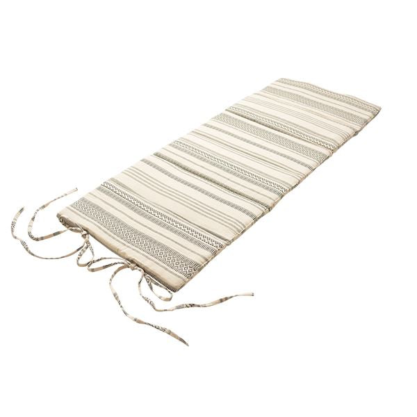 マットレス 寝具 約65×170×2.5cm ブラック 綿100% インド綿 6つ折り 吸湿発乾性 オールシーズン 折りたたみ テラ【代引不可】