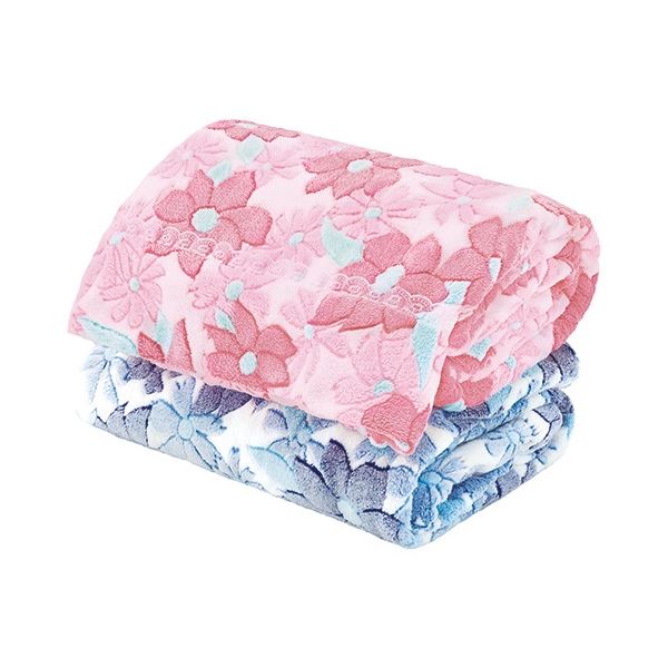 四季おりおり使える花柄ケット2色組