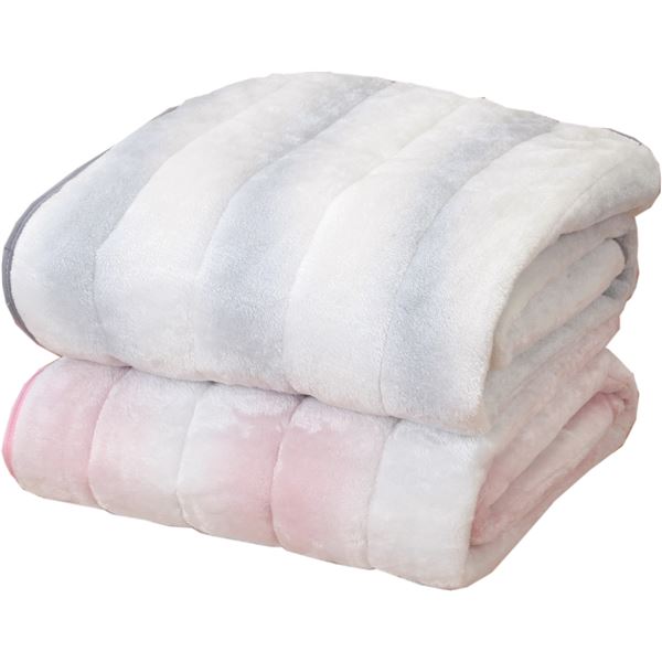 ニューマイヤー毛布&オーロラ敷パッドセットダブル4点セット【代引不可】