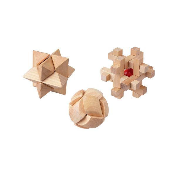 キヨラカ 木製パズル6個セット やわらかあたま君 MO-P01