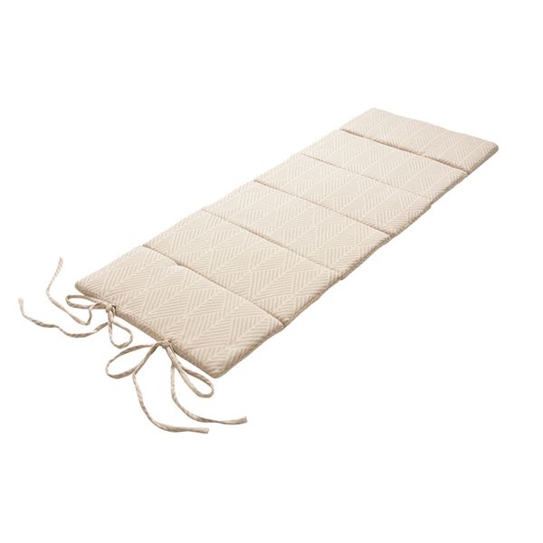 マットレス 寝具 約65×170×2.5cm ホワイト 綿100% インド綿 6つ折り 吸湿発乾性 オールシーズン 折りたたみ クラック【代引不可】