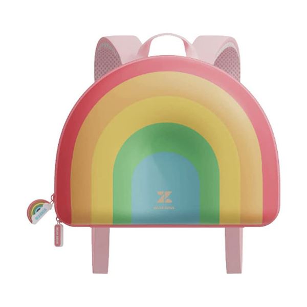 MEDIK 3Dハード キッズリュック かわいい 転倒防止 保育園 幼稚園 通園 虹 MCH-A152-RBW