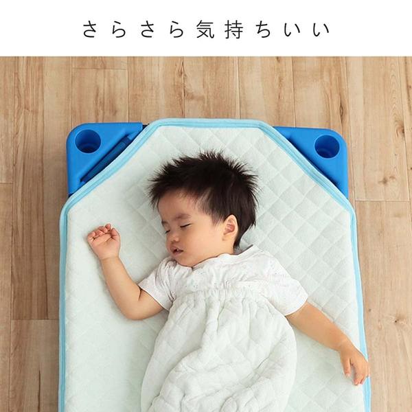 敷きパッド お昼寝 コット専用 約58×101cm ピンク コット本体別売 綿100% 洗える 寝具 保育園 キッズ ジュニア【代引不可】