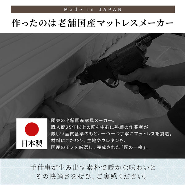 マットレス 国産 ポケットコイル 薄型 三つ折り 竹炭 抗菌 防臭 快眠 体圧分散 1年保証 コンパクト 圧縮 梱包 グレイ ショート丈 セミシングル サイズ