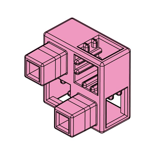 （まとめ）Artecブロック ハーフB 8P ピンク【×20セット】