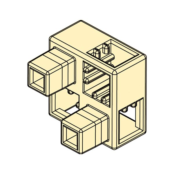 （まとめ）Artecブロック ハーフB 8P 薄黄【×20セット】